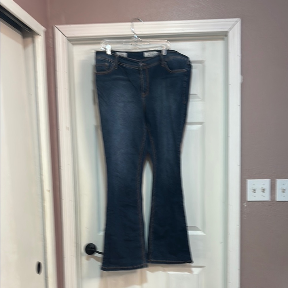 Torrid Denim Luxe Slim Boot Women's Dark Blue Jeans